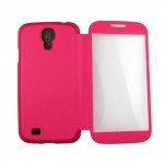 Wholesale Samsung Galaxy S4 Slim Touch Flip Leather Case (Hot Pink)